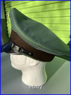 WWII German Janke HQ Reproduction MP Polizei NCO/Enlisted Wool Officer Visor Cap