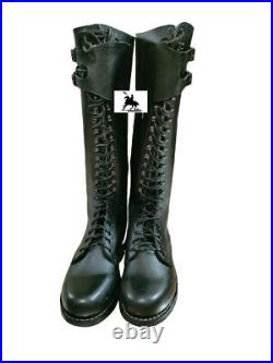 WWII German Kampfzeit Tall Boots With Hobnails Size Us 6 to Us 15