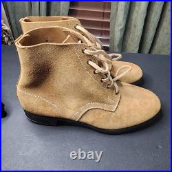 WWII German Knobelbecher Marschstiefel Rough Leather Lowcut Mens Boots Hobnails