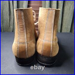 WWII German Knobelbecher Marschstiefel Rough Leather Lowcut Mens Boots Hobnails