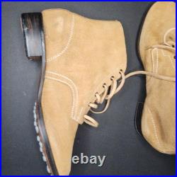 WWII German Knobelbecher Marschstiefel Rough Leather Lowcut Mens Boots Hobnails