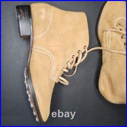 WWII German Knobelbecher Marschstiefel Rough Leather Lowcut Mens Boots Hobnails