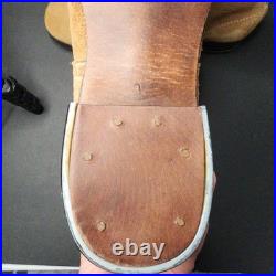 WWII German Knobelbecher Marschstiefel Rough Leather Lowcut Mens Boots Hobnails
