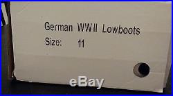 WWII German Low Boots Size 11 with Hobnails
