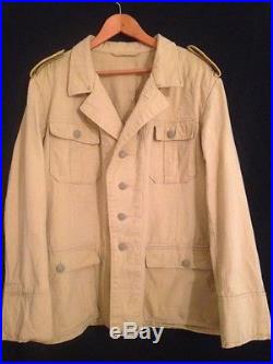 WWII German Luftwaffe/ Fallschirmjager Tropical Tunic Reproduction, Size 44
