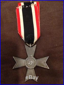 WWII German Luftwaffe Flak Badge and War Merit Cross Second Class Lot Authentic