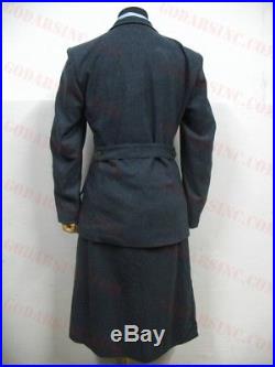 WWII German Luftwaffe Helferin Uniform Sets (Jacket, Skirt, Shirt, Cap, Tie) XL