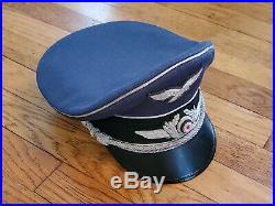 WWII German Luftwaffe officer peaked cap by Janke size 57