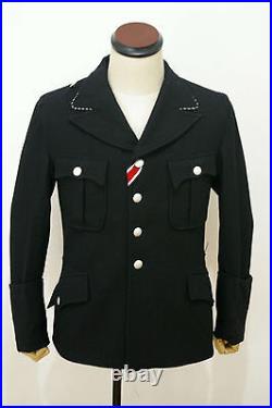 WWII German M32 elite NCO black wool tunic 2XL ONLY