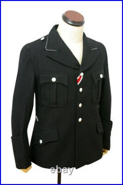 WWII German M32 elite NCO black wool tunic 2XL ONLY