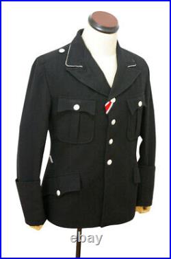 WWII German M32 elite officer black wool tunic L ONLY