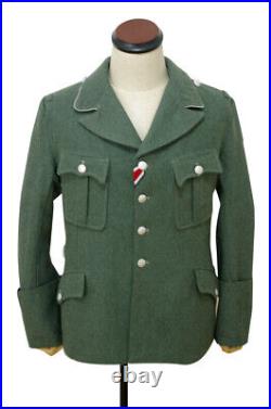 WWII German M34 elite officer field grey wool tunic L ONLY