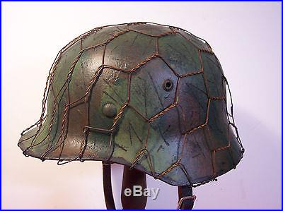 WWII German M35 Chickenwire Helmet