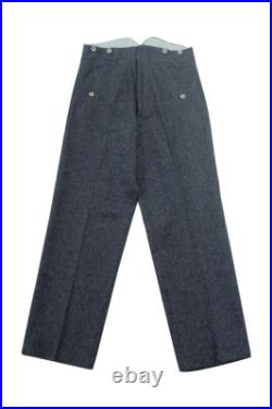 WWII German M35 Luftwaffe blue grey wool trousers 2XL/40 ONLY