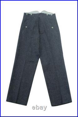 WWII German M35 Luftwaffe blue grey wool trousers L/36