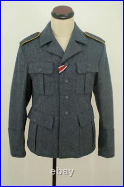 WWII German M35 Luftwaffe blue grey wool tunic XL ONLY WWII German M35 Luftwaffe blue grey wool tunic XL ONLY