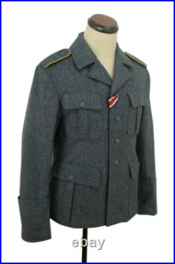WWII German M35 Luftwaffe blue grey wool tunic XL ONLY WWII German M35 Luftwaffe blue grey wool tunic XL ONLY