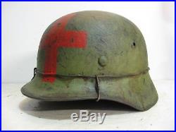 WWII German M35 Medic Helmet
