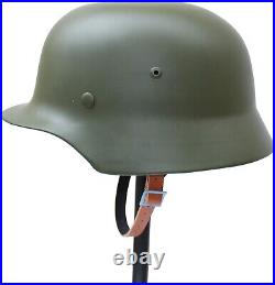 WWII German M35 Replica Steel Helmet withNet Cover Green Soldier Stahlhelm Gift
