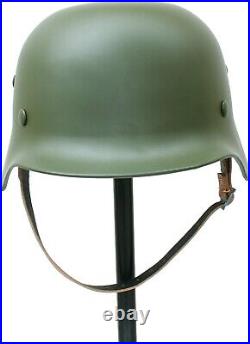 WWII German M35 Replica Steel Helmet withNet Cover Green Soldier Stahlhelm Gift