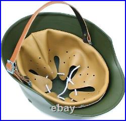 WWII German M35 Replica Steel Helmet withNet Cover Green Soldier Stahlhelm Gift