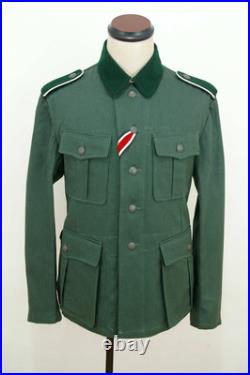 WWII German M36 EM summer HBT reed green field tunic M ONLY WWII German M36 EM summer HBT reed green field tunic M ONLY