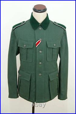 WWII German M36 EM summer HBT reed green field tunic XL ONLY