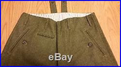 WWII German M36 Officer Wool Breeches Size S