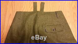 WWII German M36 Officer Wool Breeches Size S