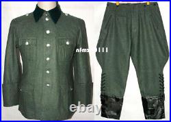 WWII German M36 Officer Wool Field Uniform Tunic&Breeches