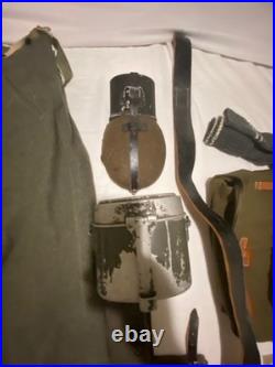 WWII German M36 Reproduction Reenactor Uniform Field Gear Equipment Large Lot