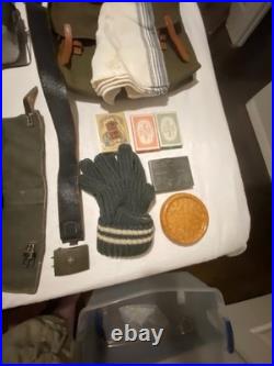 WWII German M36 Reproduction Reenactor Uniform Field Gear Equipment Large Lot