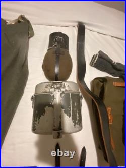 WWII German M36 Reproduction Reenactor Uniform Field Gear Equipment Large Lot