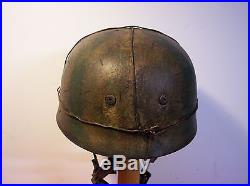 WWII German M38 Fallschirmjäger 3 Wire Camo Paratrooper Helmet