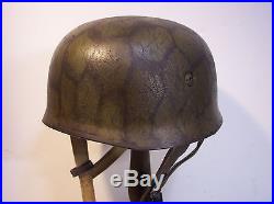 WWII German M38 Fallschirmjager Chickenwire Pattern Helmet