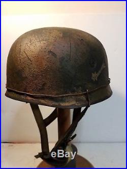 WWII German M38 Fallschirmjager'Sturm Regiment' Paratrooper Helmet
