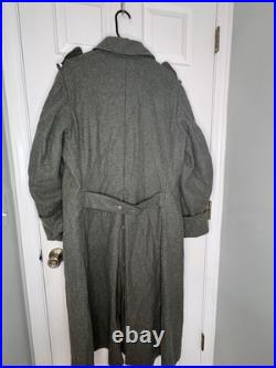 WWII German M40 Greatcoat 42 Chest Amazing Repro Late 90's