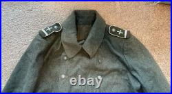WWII German M40 Greatcoat 42 Chest Amazing Repro Late 90's