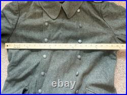 WWII German M40 Greatcoat 42 Chest Amazing Repro Late 90's