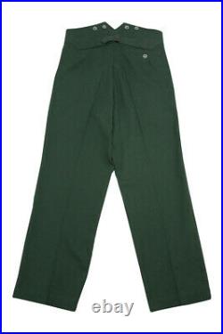 WWII German M40 summer HBT reed green field trousers M/34