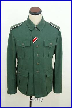 WWII German M41 EM summer HBT reed green field tunic 3XL