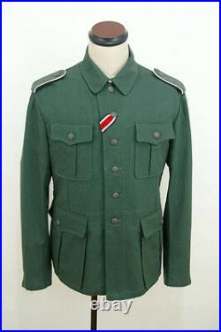 WWII German M41 EM summer HBT reed green field tunic L