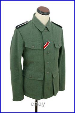 WWII German M42 elite EM field wool tunic Feldbluse 2XL ONLY