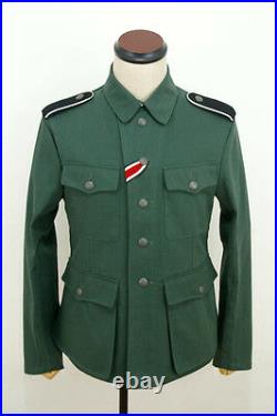 WWII German M42 elite summer HBT reed green field tunic M