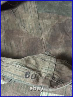 WWII German M43 Cap Splinter Camouflage Original Material, Size 60