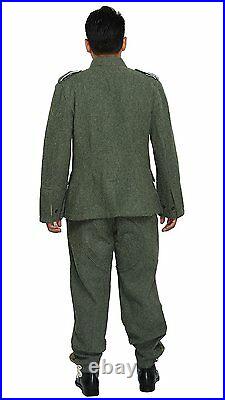 WWII German Military M43 Wh Em Field Wool Uniform Jacket And Trousers XL
