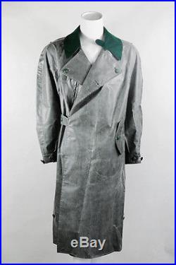 WWII German Motorcyclist raincoat rubber replica L