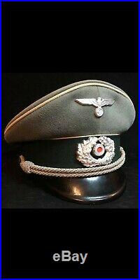 WWII German Officer Visor Cap