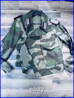 WWII German Panzer Splittertarn Tanker Wrap Jacket Size Large Reproduction