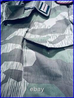 WWII German Panzer Splittertarn Tanker Wrap Jacket Size Large Reproduction